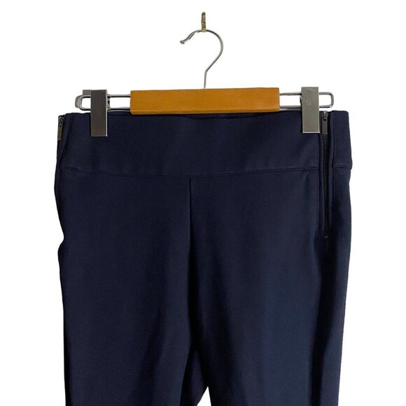 Zara Women's Navy Double Side Zip Legging Pant - Picture 2 of 7